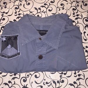 INC Men’s Short Sleeve Button Down Shirt